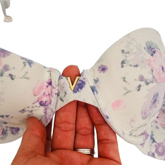 Victoria’s Secret lined Demi floral, print T-shirt bra, size 32B - Picture 4 of 7